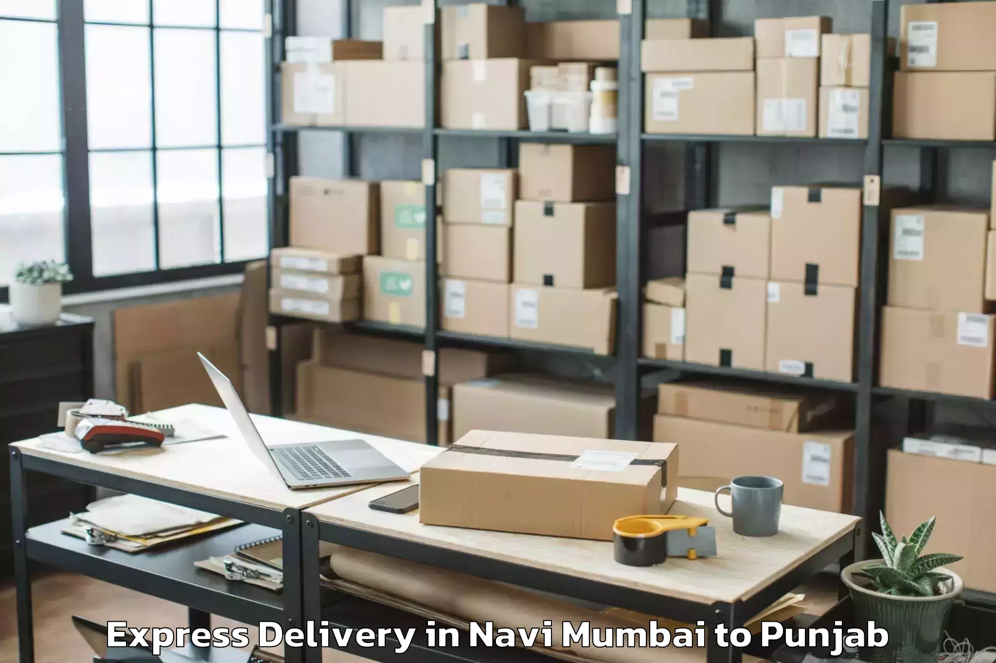 Top Navi Mumbai to Khamanon Express Delivery Available